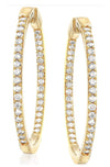 Gold Tennis Hoops