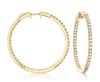 Gold Tennis Hoops