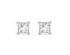 Silver Square Stud Earrings