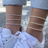 Silver Tennis Anklet